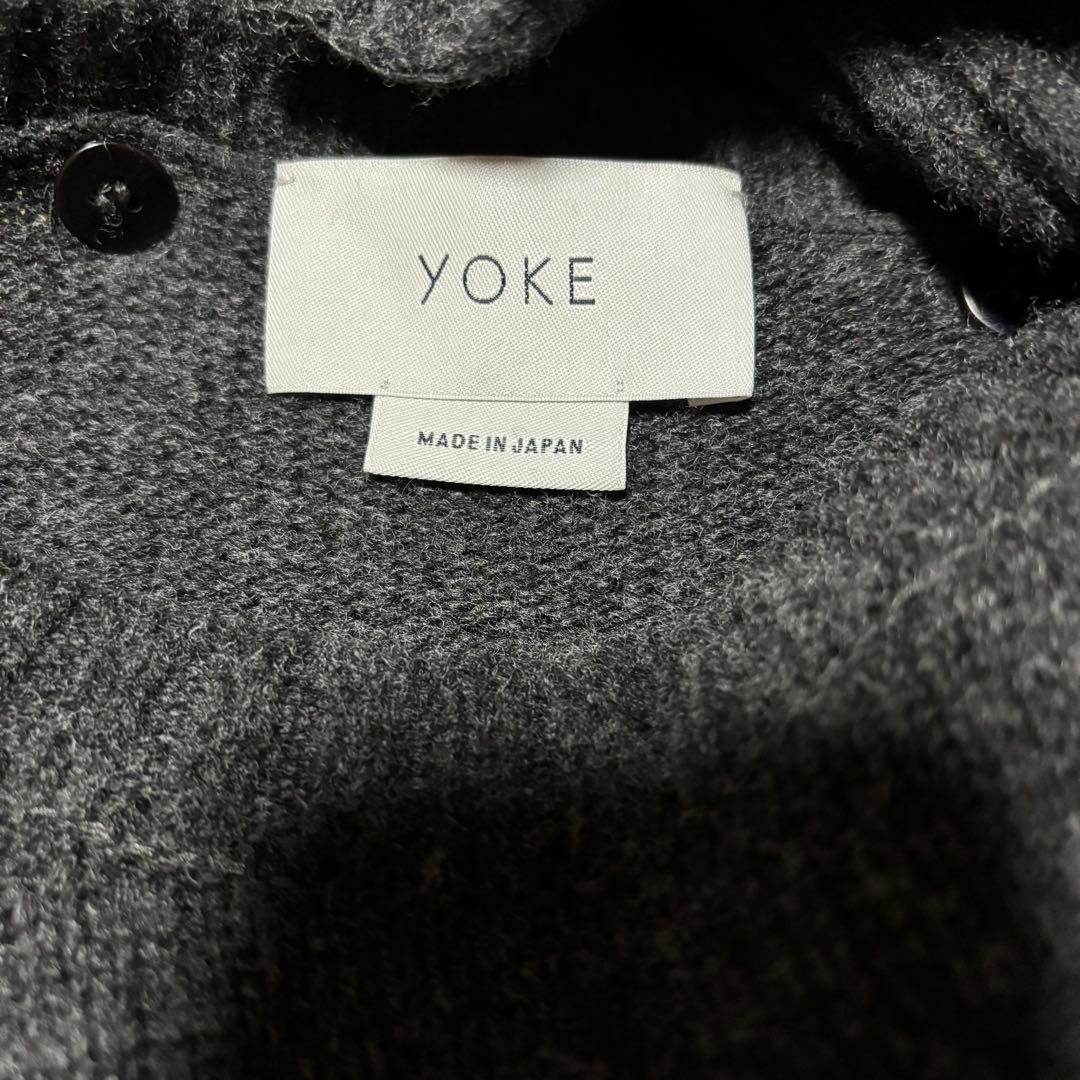 YOKE DETACHABLE FOLD UP SHARE KNIT カシミヤ混