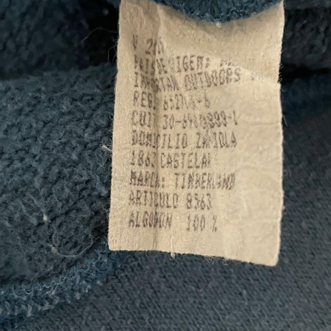 90sイタリア製Timberland鬼フェードヴィンテージボックス短丈トレーナー