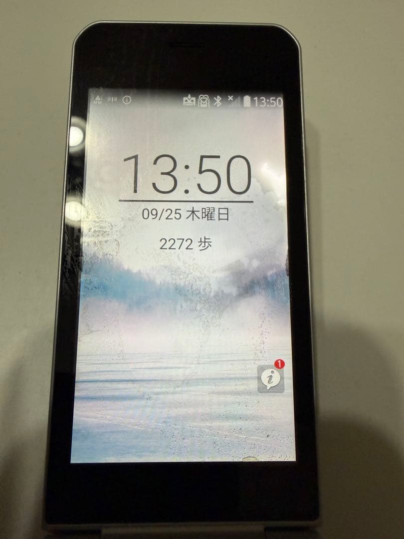 docomo arrows F-03Lシルバー4G折りたたみ式携帯電話本体中古品