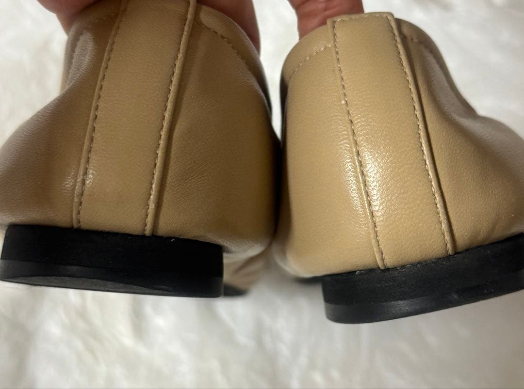 MIHAMA フラットシューズ 23cm ベージュ