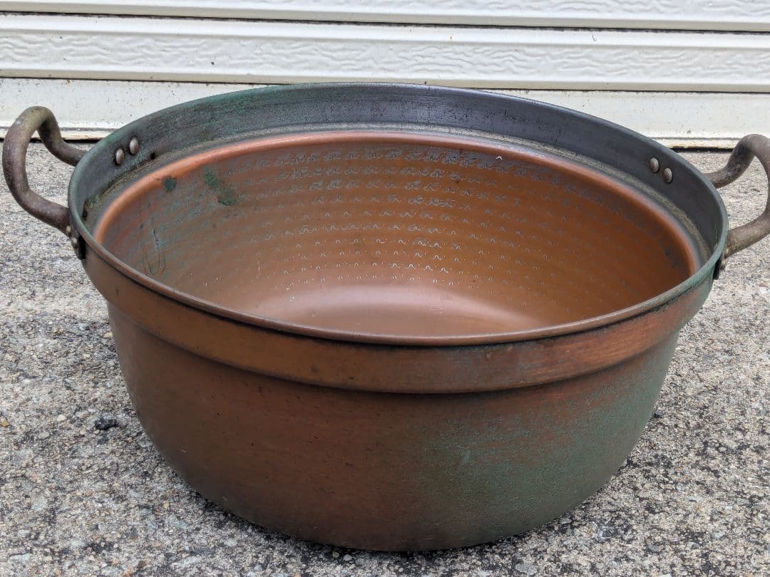 銅製 両手鍋 36cm アンティーク ヴィンテージ
