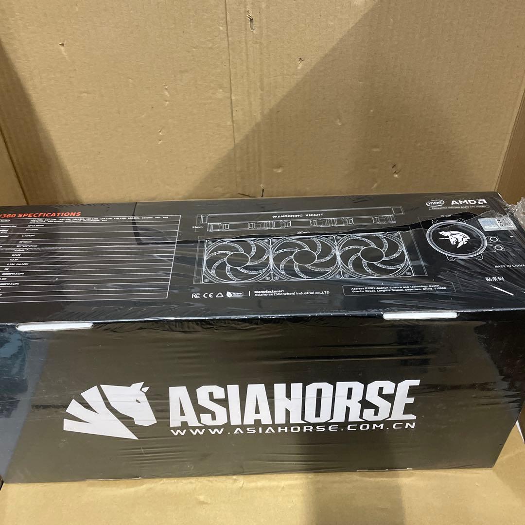 AsiaHorse 雙泵 360 簡易水冷 CPUクーラー WK-A360