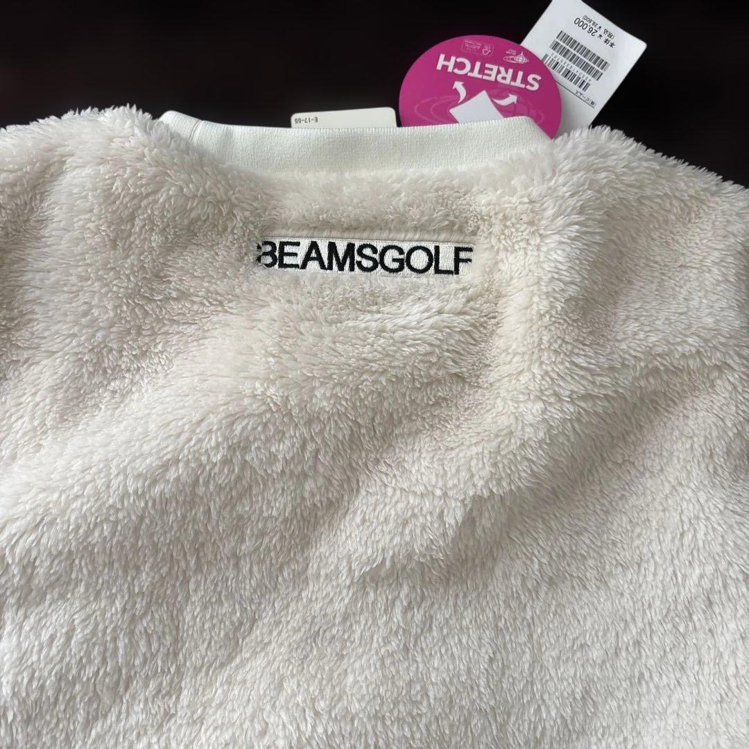 新品Beamsゴルフ　レディースS 白いボアトップ