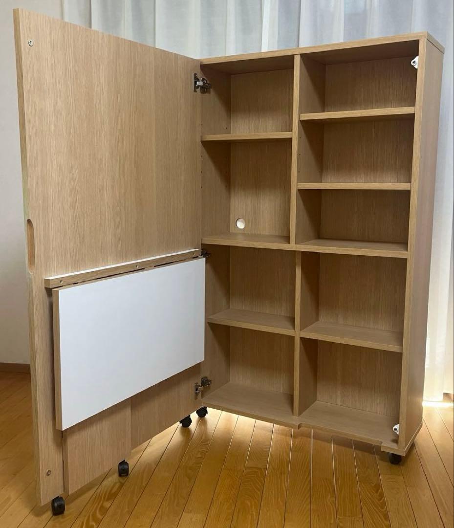 dinos ディノス 移動式デスク シェルフキャビネット 机 リモートワーク