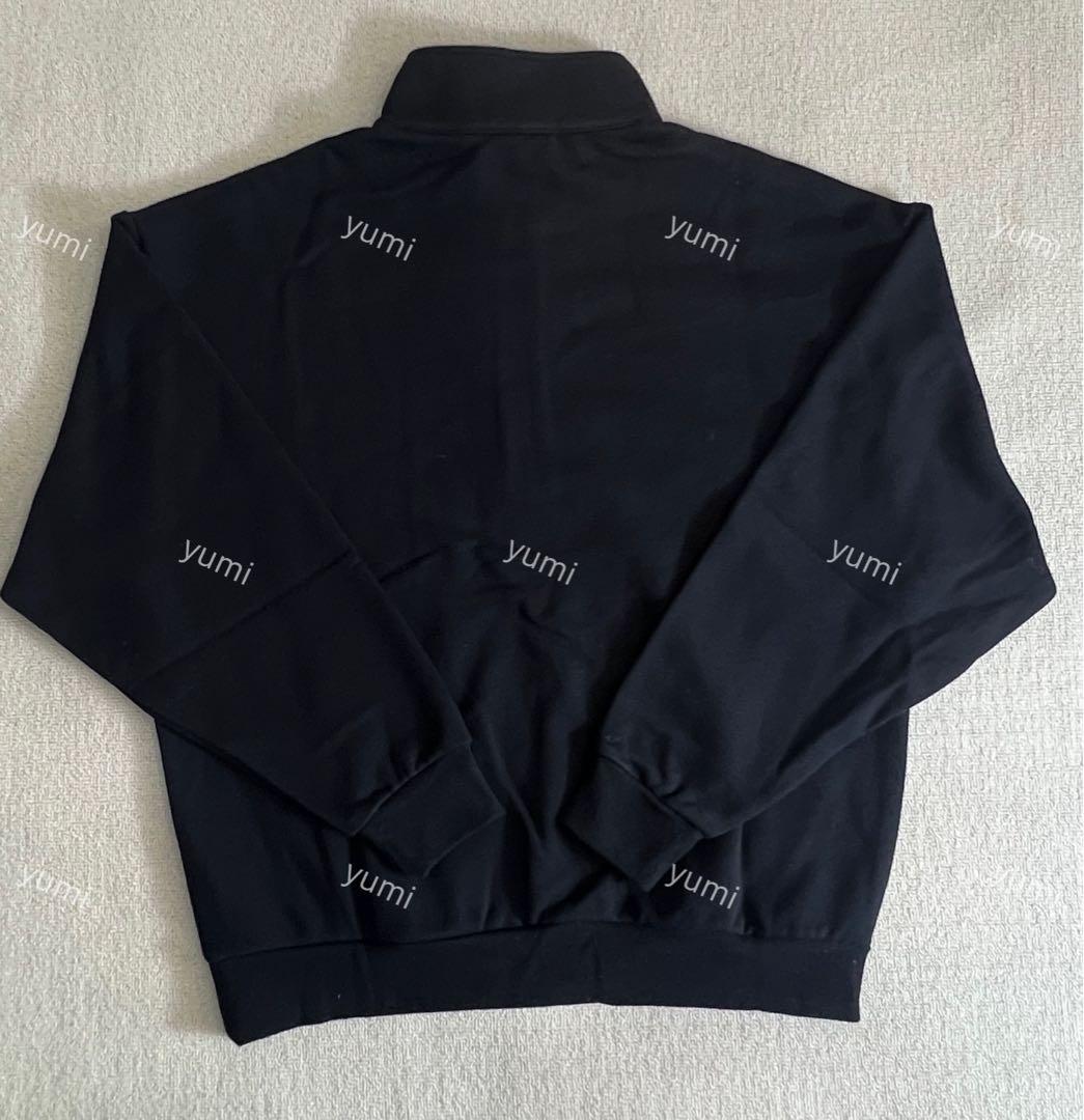 alo ブラックジップ トレーナー裏起毛