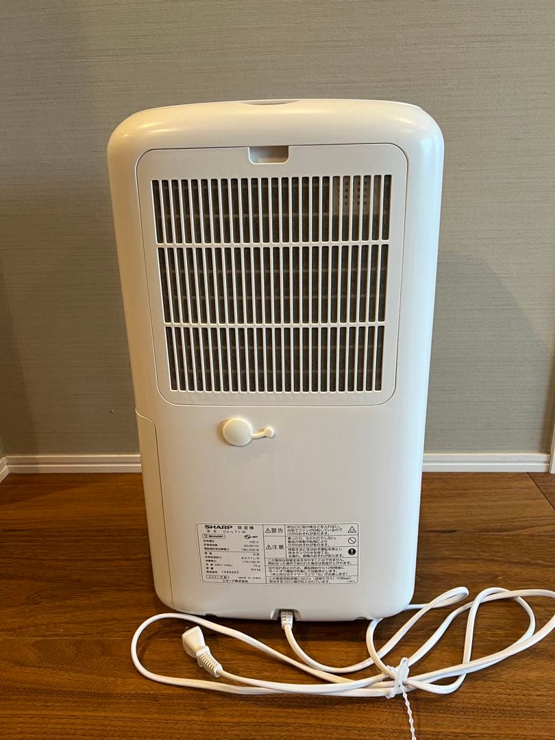 シャープ 衣類乾燥機 除湿機 2021年モデル CV-L71-W