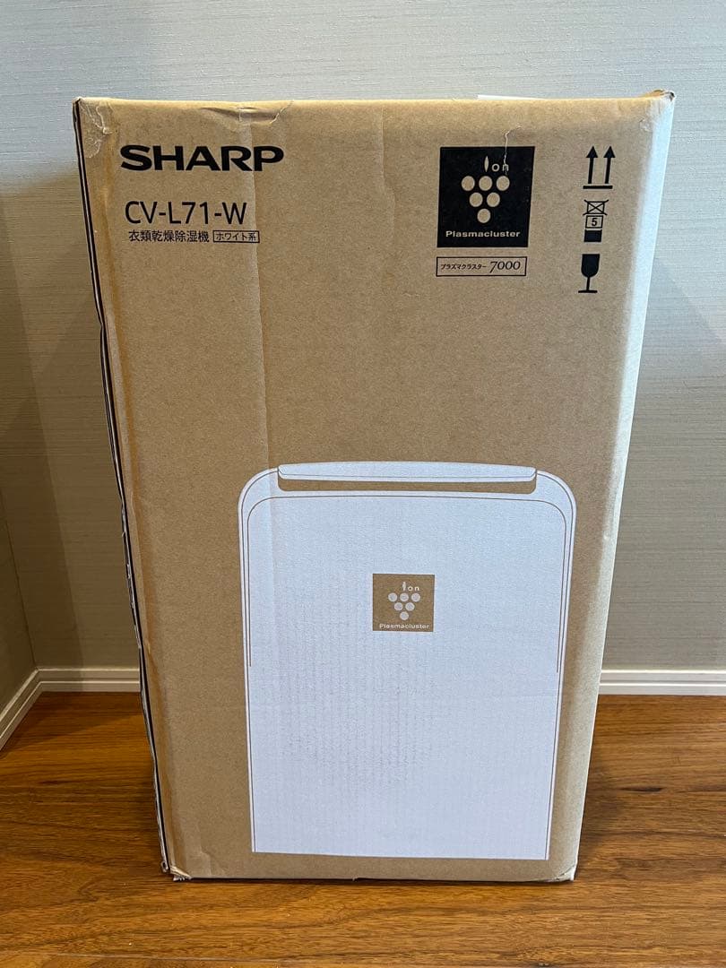 シャープ 衣類乾燥機 除湿機 2021年モデル CV-L71-W