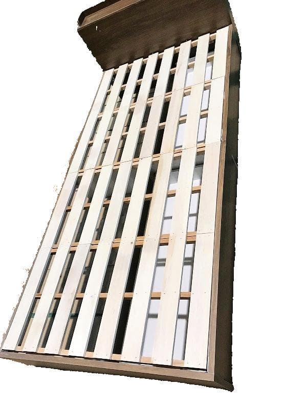 【新品】宮付き　引き出しのある木製セミダブルベッドＷＮＴ