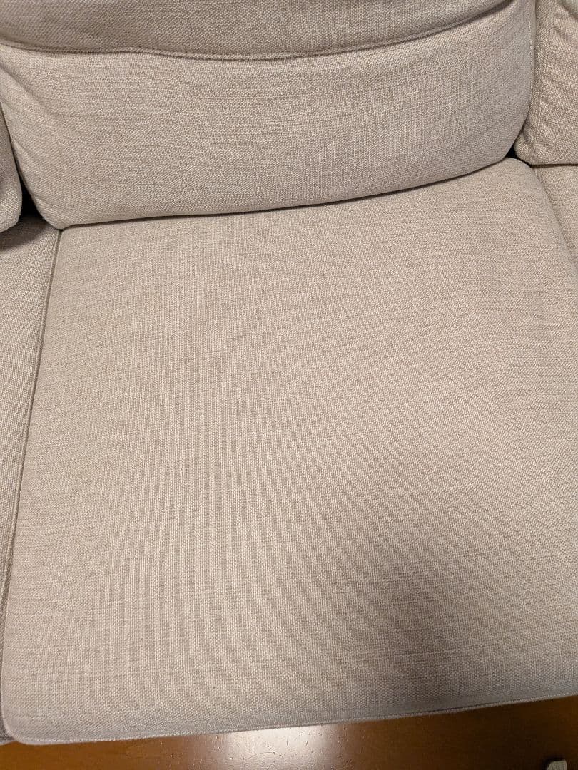 【大幅値下げ】3人掛けソファ(色：ダークブラウン・ベージュ)