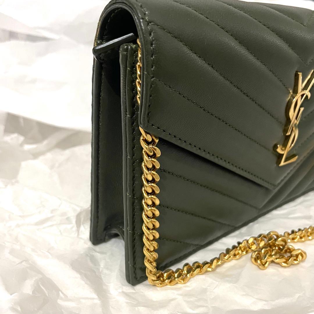 サンローラン カサンドラ エンベロープ　ラムスキン　ショルダーバッグ