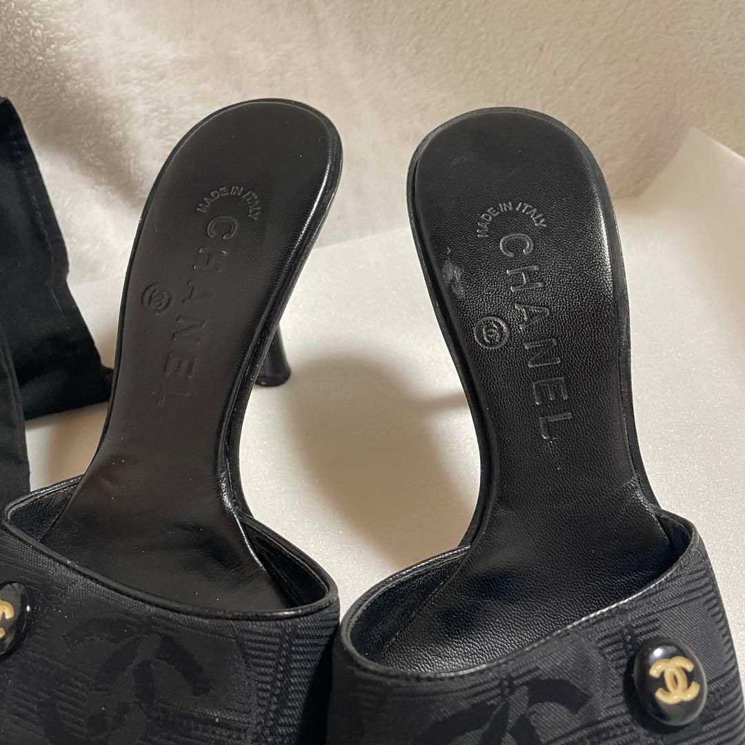 CHANEL ニュートラベルライン ミュール 37 サンダル