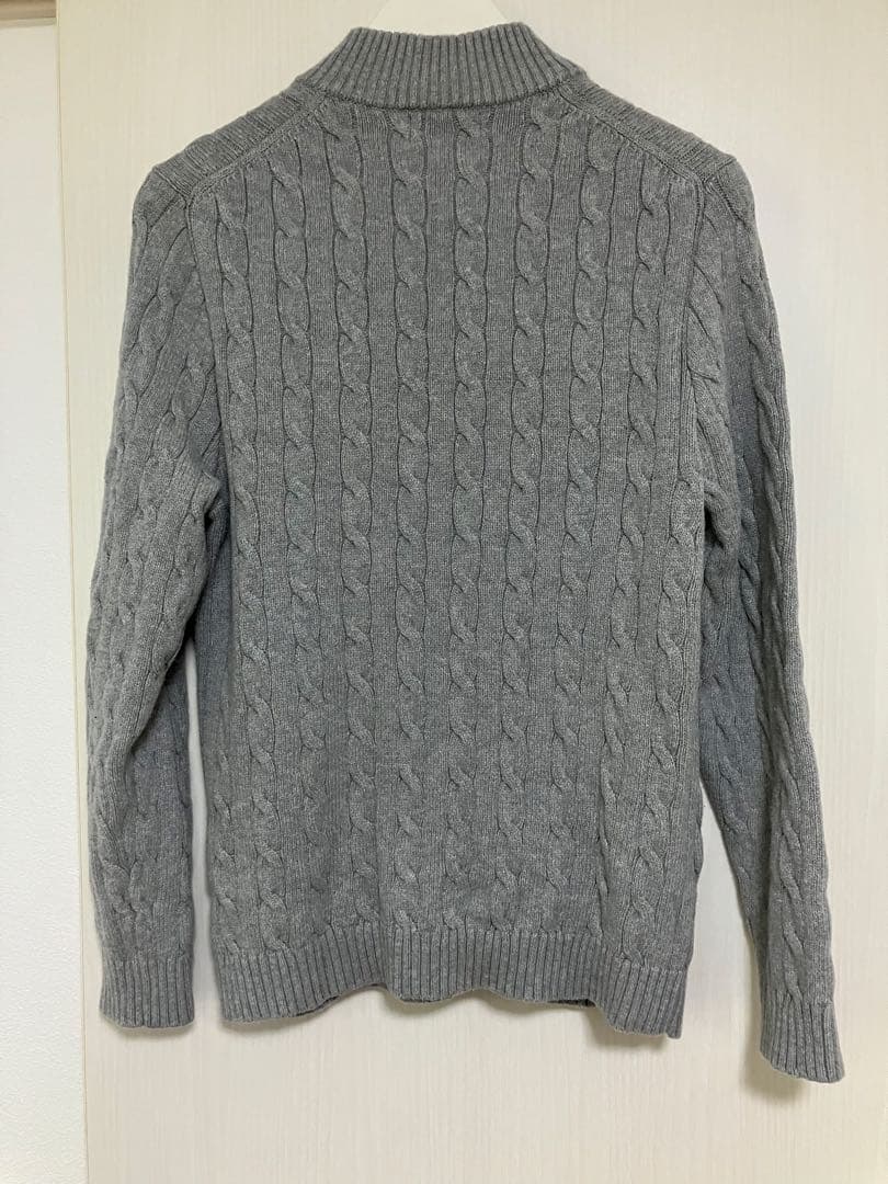 Ralph Lauren ラルフローレン　ケーブルニット　ハーフジップアップ