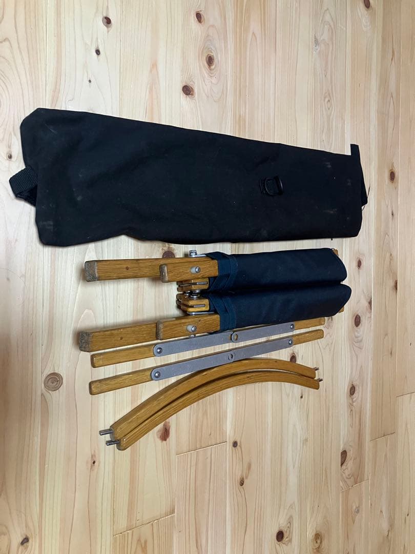 カーミットチェア 正規品 当時物 USA製 ネイビー折りたたみアウトドアチェア