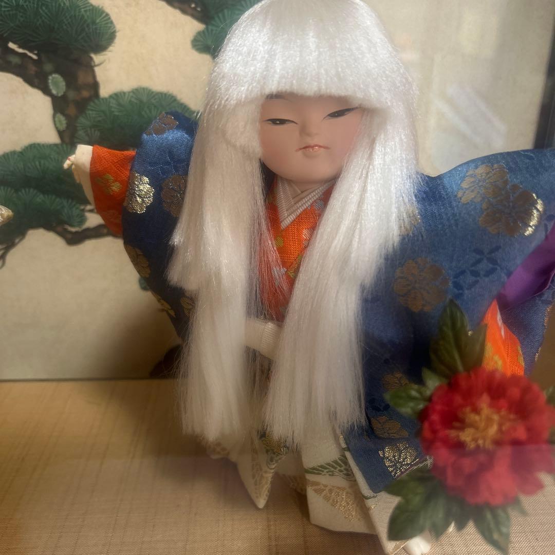 連獅子 日本人形 三陽作