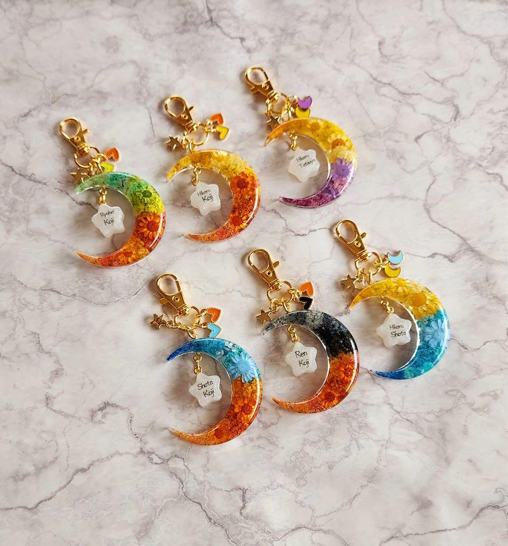 しょぴこじ　オーバルフラワーキーホルダー　７点