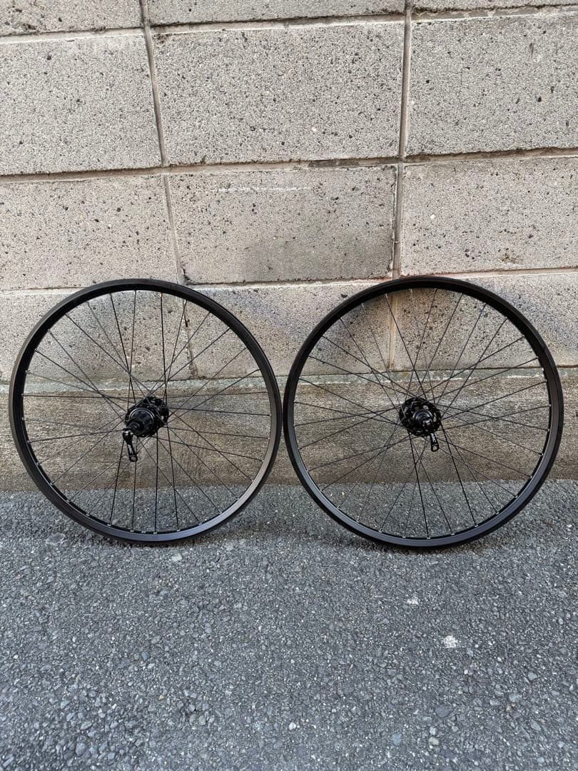 24インチ　MTB 完組ホイール 　オールブラック組み