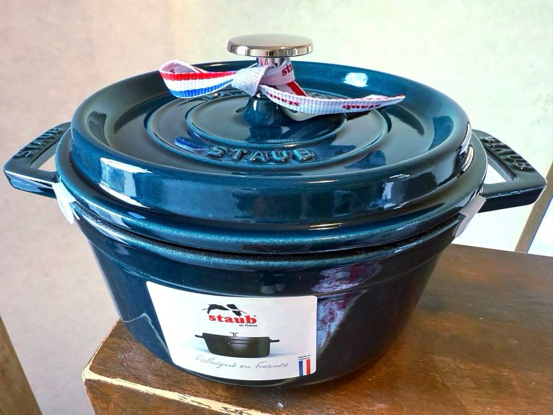 ストウブＳＴＡＵＢ限定色ラメールココットラウンド正規１８ｃｍ新品未使用生涯保証付