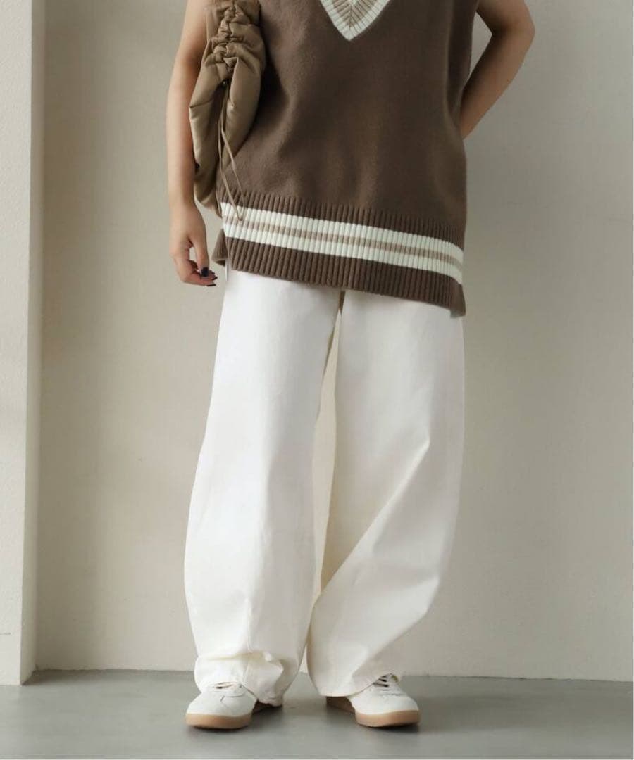 フレームワーク20チノフォルムカーヴィーパンツホワイト40