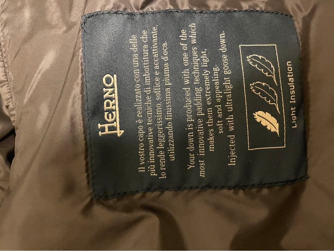 ☆HERNO☆ダウンベスト★グレー ダブルブレスト　size 48 ヘルノ