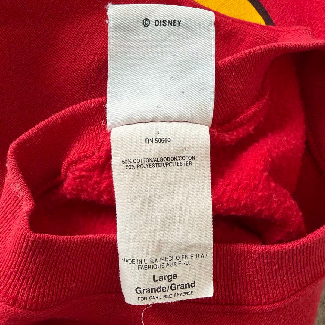 古着 90年代 ミッキーマウス おすわり　キャラクタースウェットトレーナー