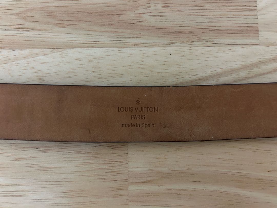 ルイヴィトン モノグラム サンチュール ベルト シルバー金具