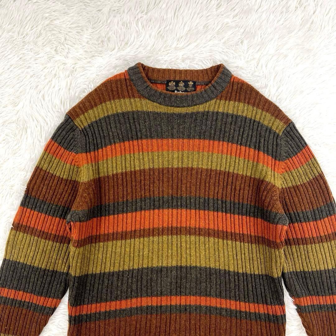 【美品】バブアー・長袖ウール・ニット・セーター・2000年製・3ワラント・M