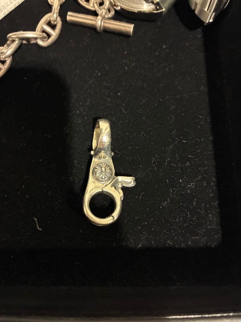 シルバー 925 クロス ファンシー キーチェーン キーリング　ノーブランド