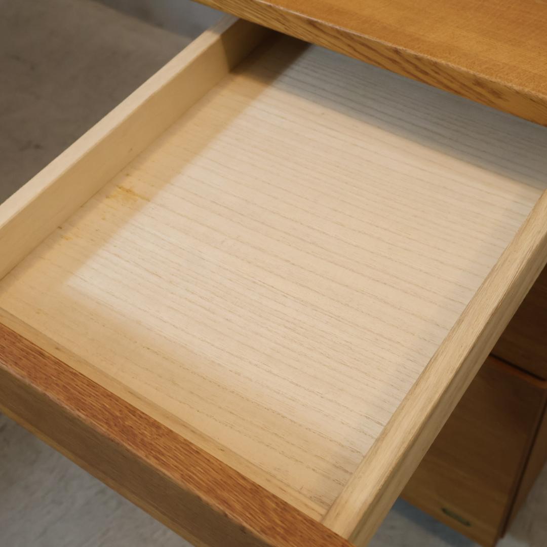 maruni マルニ フレンディ オーク材 学習机 デスク ワゴン付き PC机