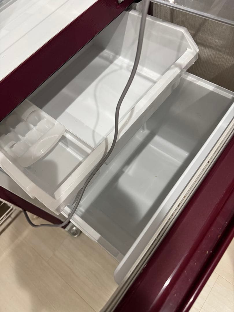 AQUA AQR-17J(R) 冷凍冷蔵庫 ワインレッド