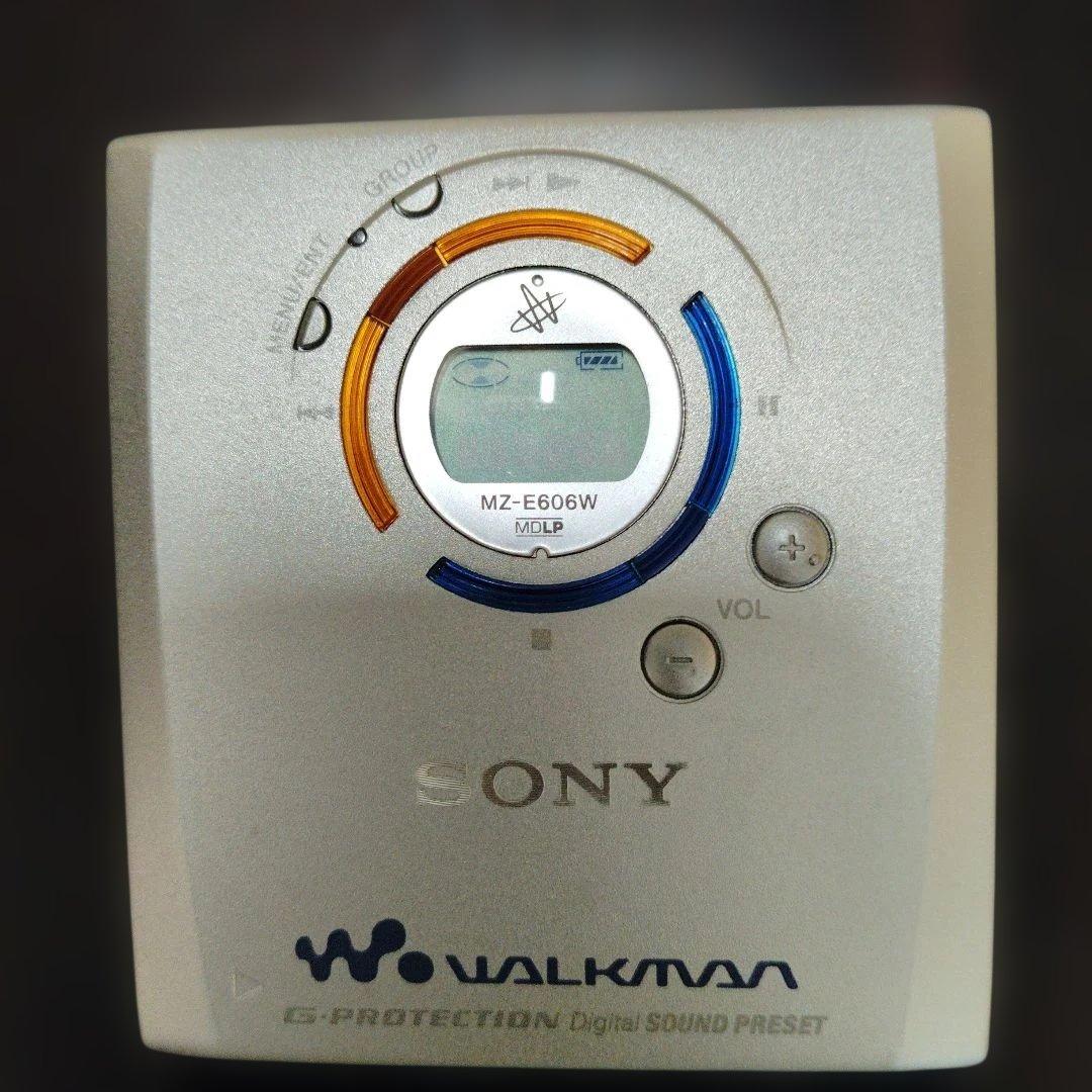 SONY MZ-E606W ポータブルMDプレーヤー　値下げしました!