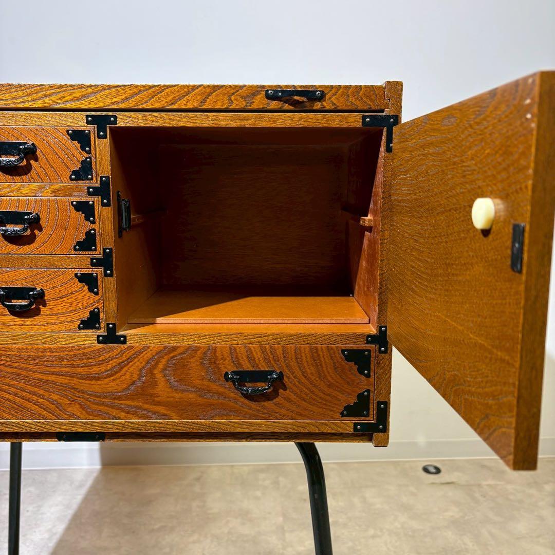 脚付和箪笥　小袖机　箪笥　リメイク家具　脚付棚　和家具　時代家具　和モダン