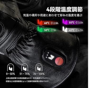 2024モデル HOMPRES 電熱グローブ LサイズCタイプ