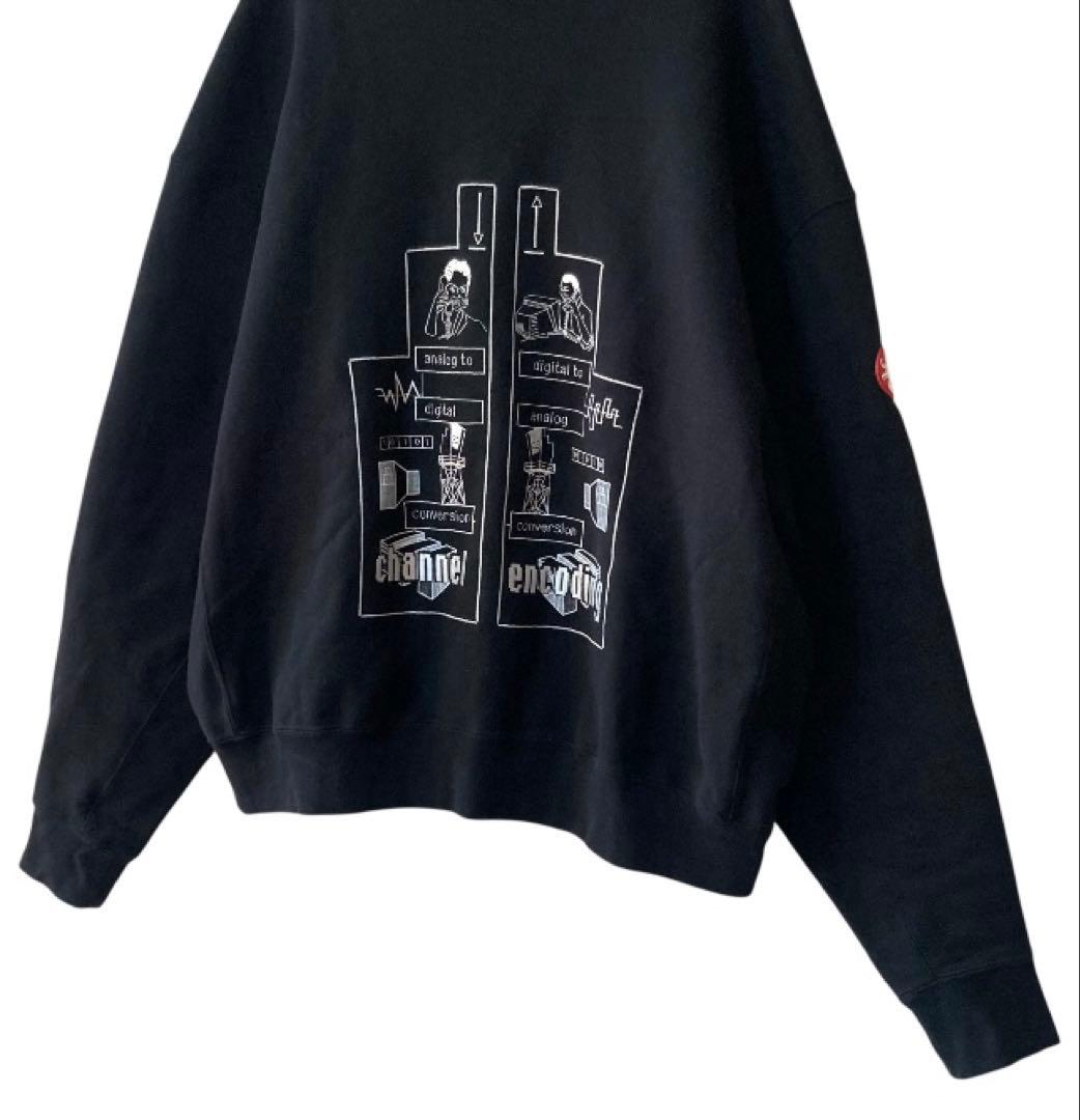 美品‼︎ C.E CAVEMPT スウェット トレーナー 刺繍 プリント ブラック