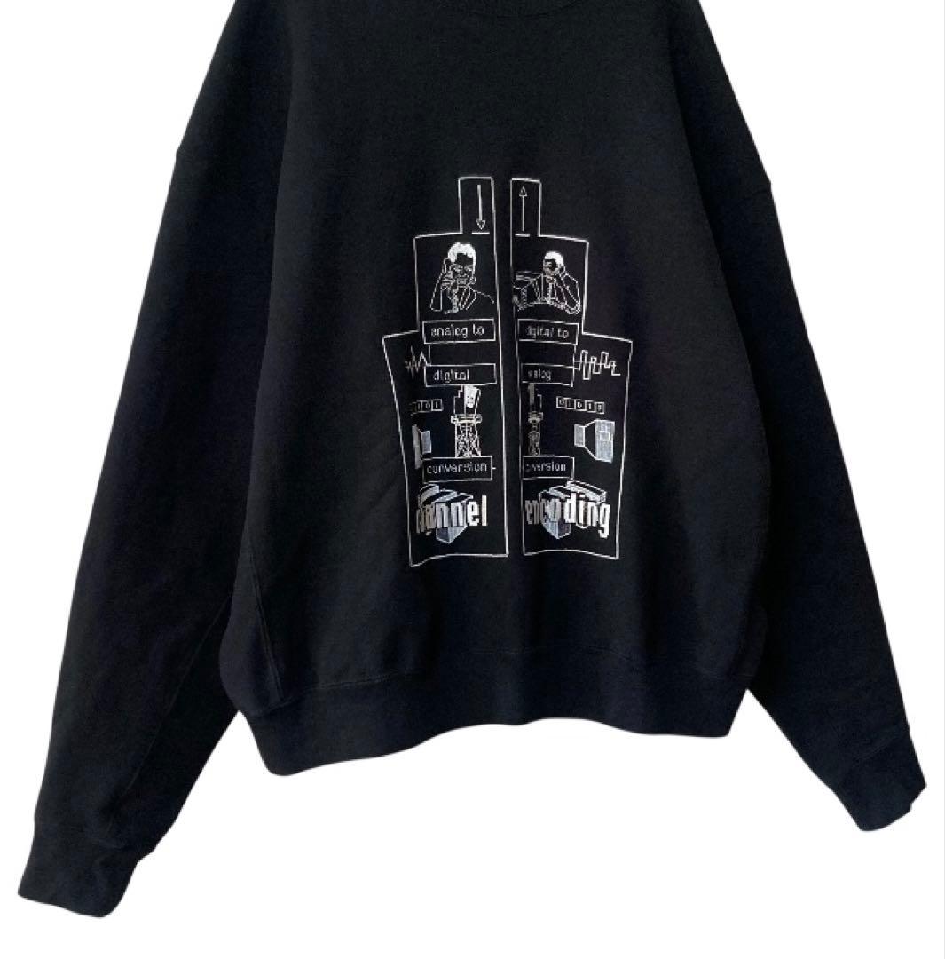 美品‼︎ C.E CAVEMPT スウェット トレーナー 刺繍 プリント ブラック