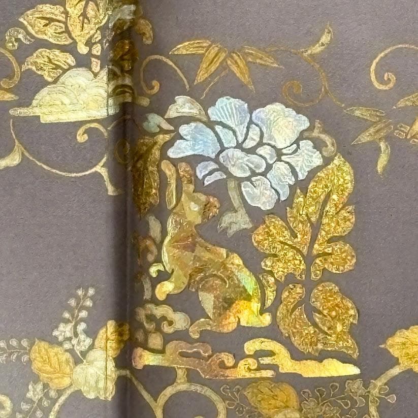 ゆりのはな　訪問着　金彩　銀彩　友禅ボカシ　丹後ちりめん　落款　正絹　L201