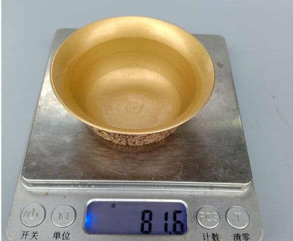 宝縁斎古玩店骨董古玩収蔵擬古黄銅純銅暗八仙器小碗老品老品