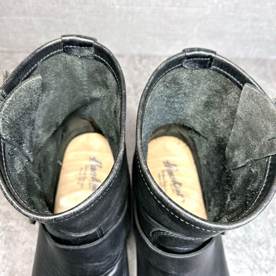 大人気【Hawkins】エンジニアブーツ/4035/ワークブーツ/ブラック/本革