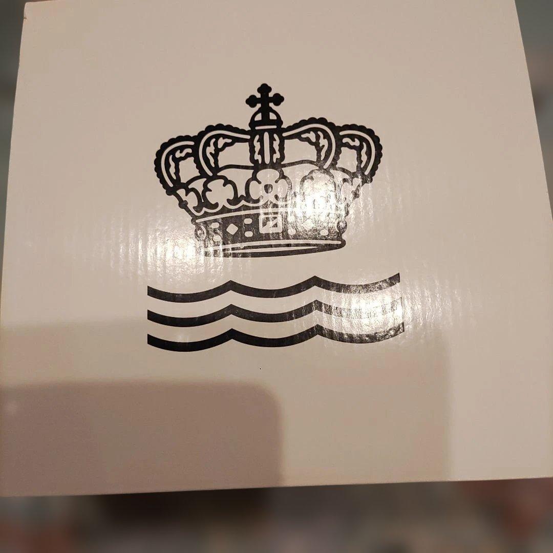 未使用　ロイヤルコペンハーゲン　ブルーフルーテッドプレインケーキディッシュ