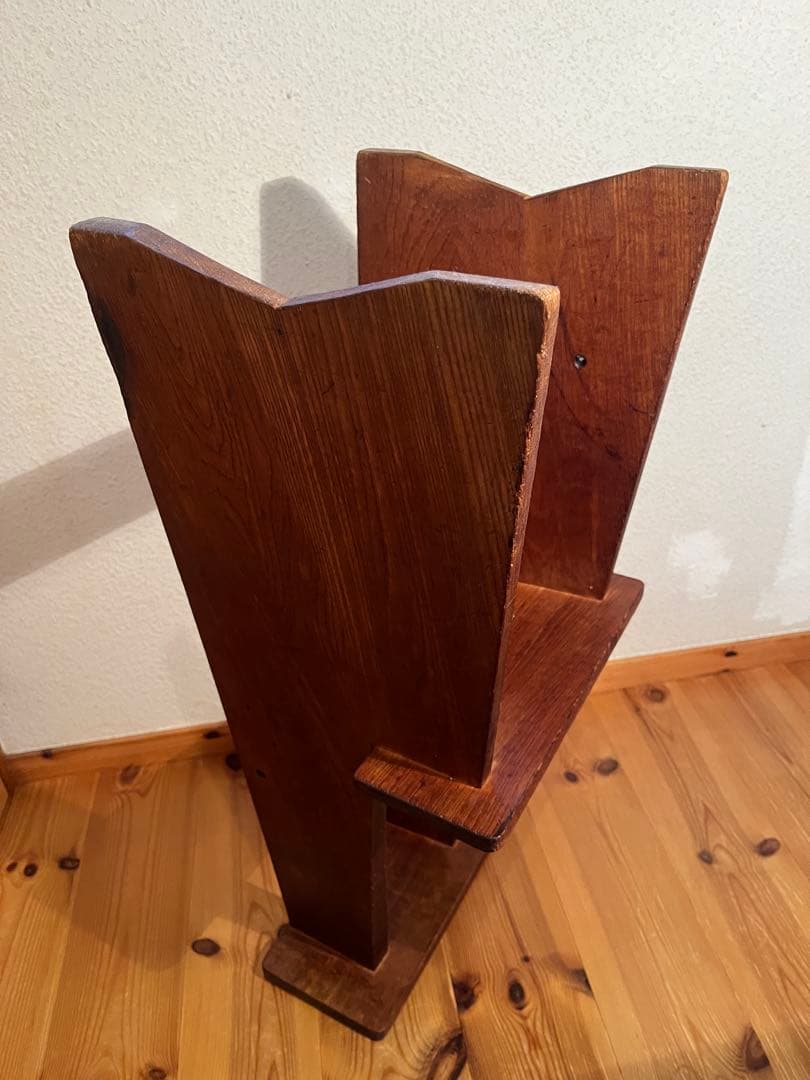 アンティーク　昭和レトロ　ヴィンテージ 木製　踏み台　ステップ　ラダー