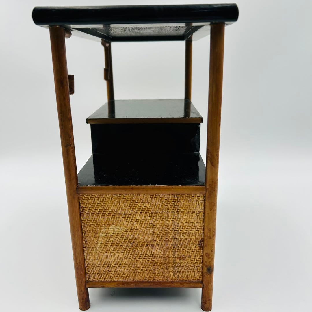 【茶棚　茶箪笥　飾り棚　煎茶道具】アンティーク　インテリア　骨董