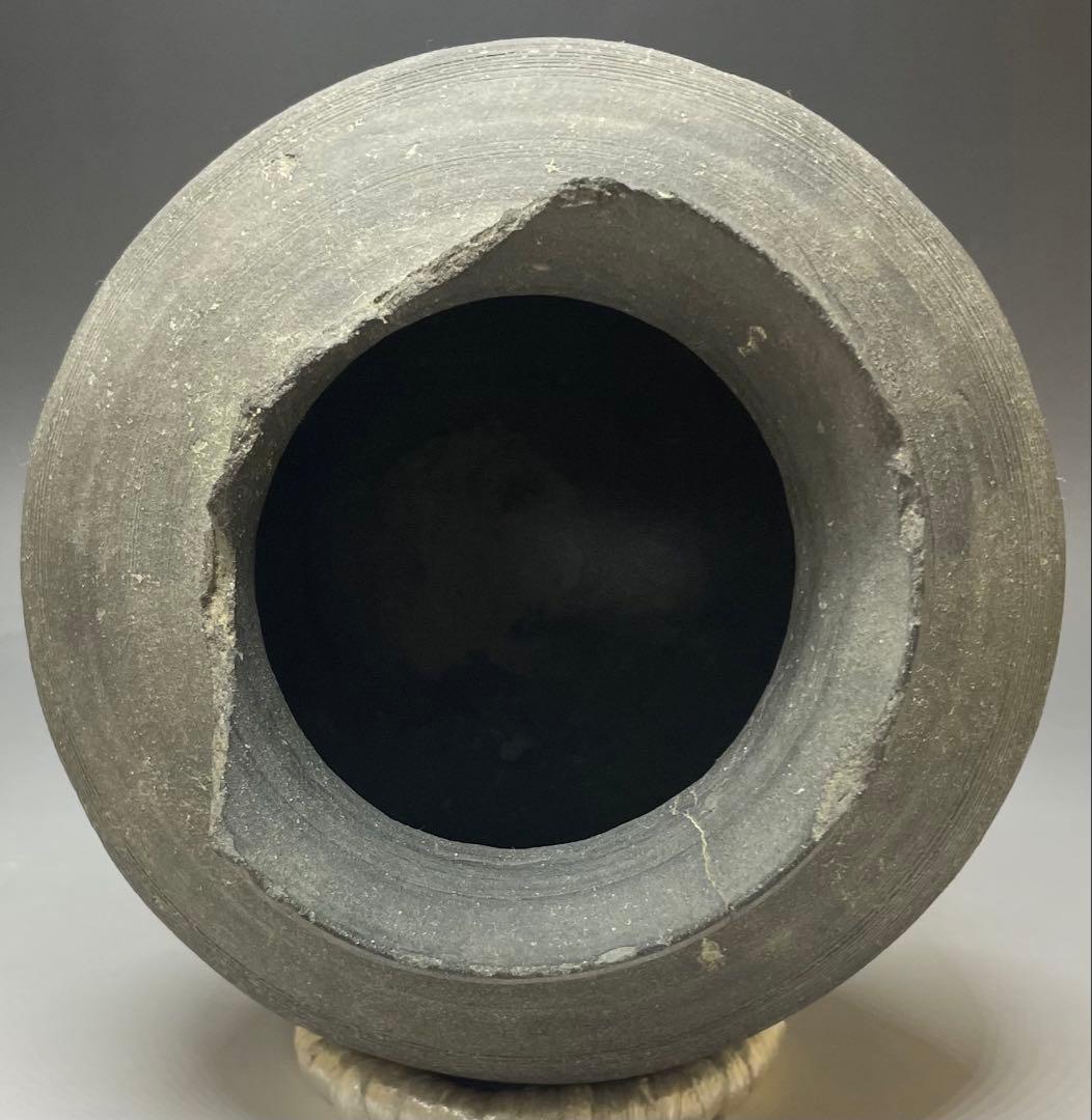 須恵器　新羅　土器　丸瓶　丸壺　箱付　d7703