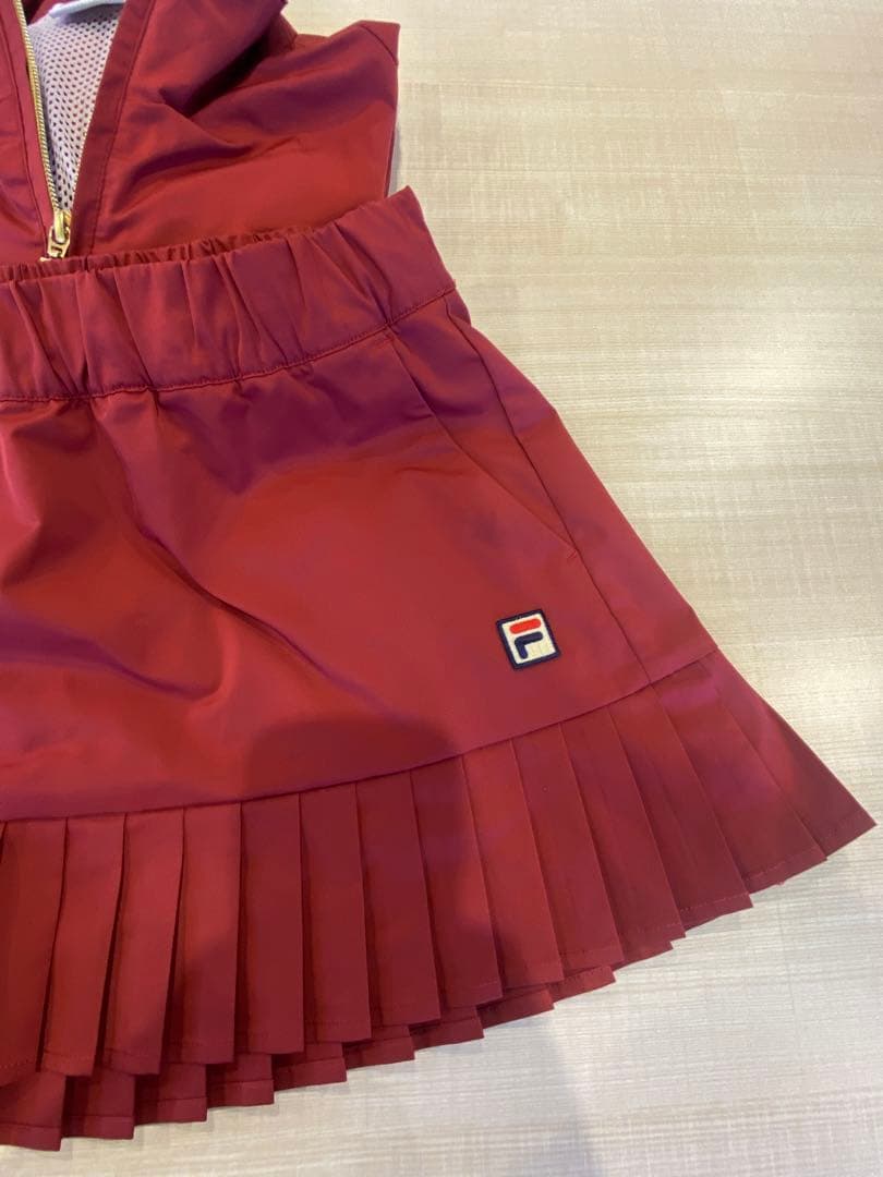 FILA テニスウェア ウィンドブレーカー プリーツスコート XLセット