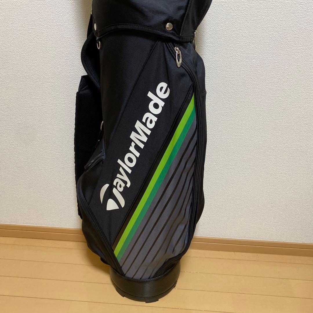 ぱ*だ様 TaylorMade キャディバッグ ブラック/グリーンストライプ R