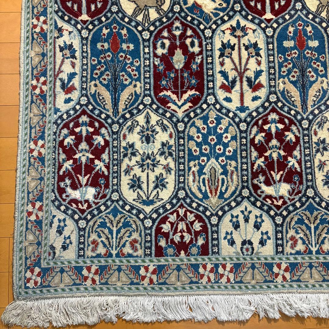 prevell ペルシャ絨毯 ウールシルク90x125cm