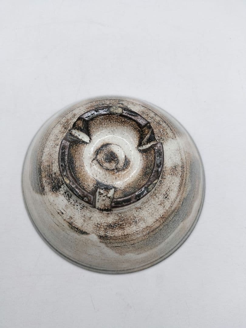 c698 数茶碗 9客 古萩 黄の瀬窯 木箱 茶道具 古物