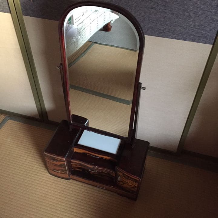 鏡台/昭和/レトロ/アンティーク/ヴィンテージ/木製