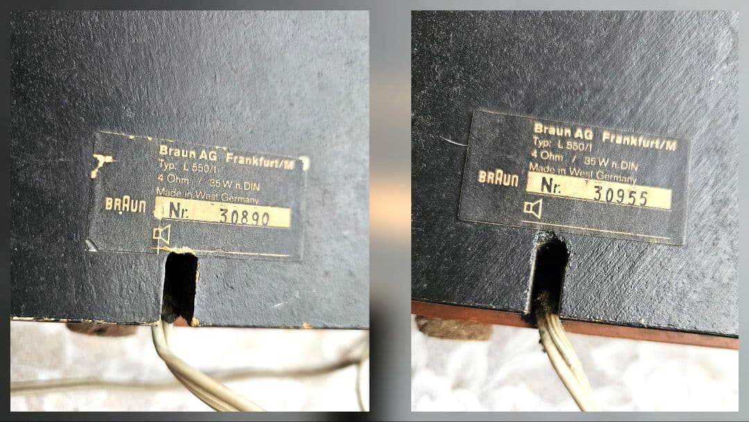 ブラウン ヴィンテージ スピーカー L 550/1