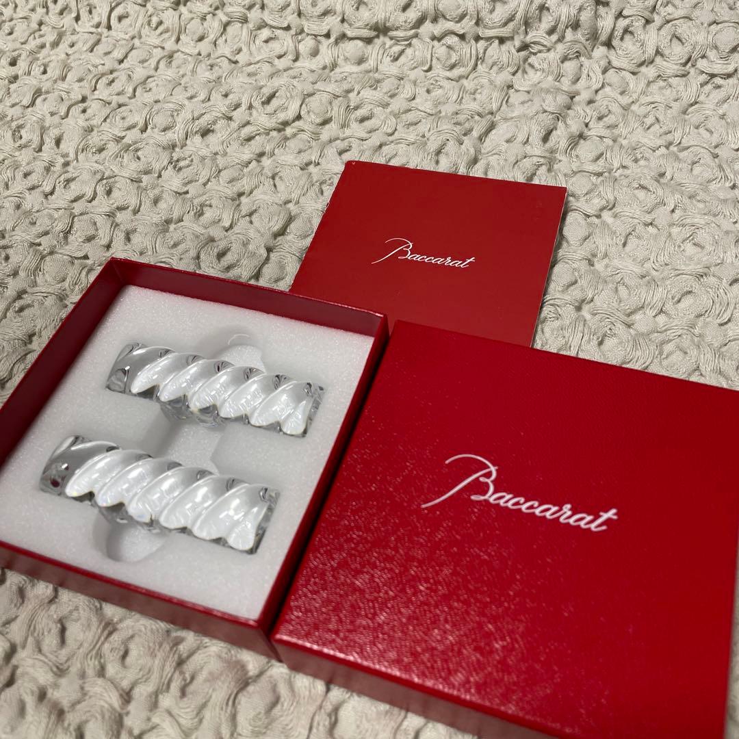 新品未使用 バカラ バンブーチョップスティックホルダー ペア 箸置き