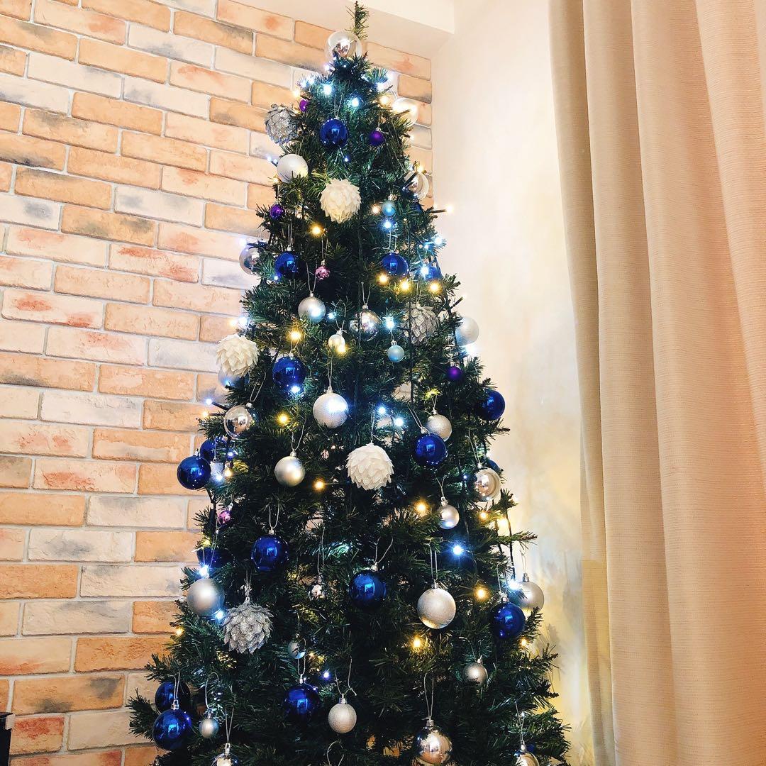 クリスマスツリー 180cm オーナメント LED 収納袋 全部付き❗️