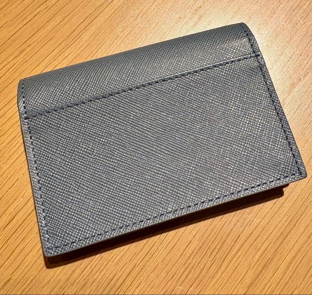 【美品】MONTBLANC モンブラン 名刺入れ レザー デニムブルー 本体のみ